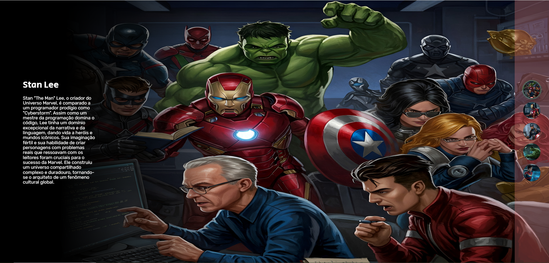 Imagem da página de seleção de heróis