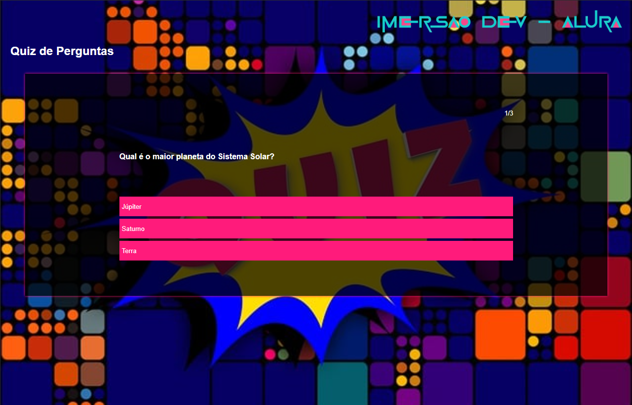 Quiz de Perguntas - Imersão Dev